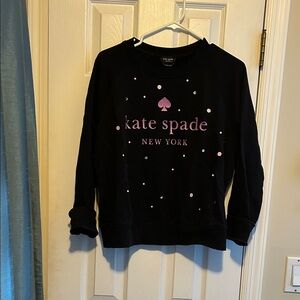 Kate Spade Black Sweat-shirt with Pink Accents